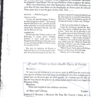 Lettre de Voltaire à D'Alembert, 16 mars 1765