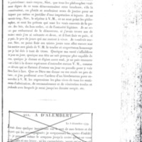 Lettre de D'Alembert à Frédéric II, 19 novembre 1779