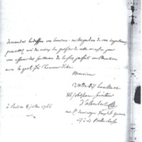 Lettre de D'Alembert à Du Tour, 8 juillet 1766