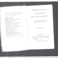 Lettre de Argens à D'Alembert, 20 octobre 1752