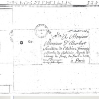 Lettre de Lagrange à D'Alembert, 2 juin 1772