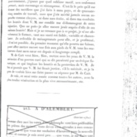 Lettre de D'Alembert à Frédéric II, 27 décembre 1779