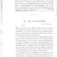Lettre de D'Alembert à Frédéric II, 1er juillet 1774
