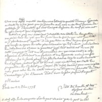 Lettre de Lambert Antoine Simon à D'Alembert, 22 décembre 1778