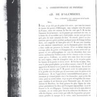 Lettre de D'Alembert à Frédéric II, 15 décembre 1774