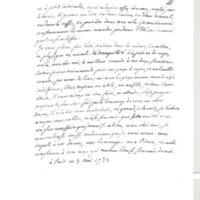 Lettre de D'Alembert à Catt, 3 mai 1782