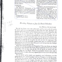 Lettre de Voltaire à D'Alembert, 8 mai 1764