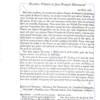 Lettre de Voltaire à D'Alembert, 25 mars 1765