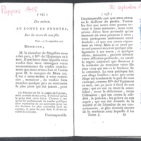 Lettre de D'Alembert à Fuentès, 30 septembre 1774