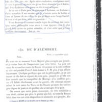 Lettre de D'Alembert à Frédéric II, 12 septembre 1774