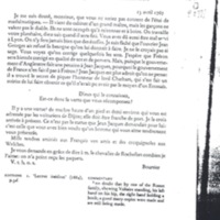 Lettre de Voltaire à D'Alembert, 13 avril 1767