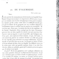 Lettre de D'Alembert à Frédéric II, 9 mars 1770