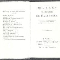 Lettre de Keith à D'Alembert, 4 avril 1766
