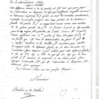 Lettre de Lambert Jean Henri à D'Alembert, 12 octobre 1773