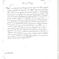 Lettre de Un médecin à D'Alembert, 13 septembre 1771