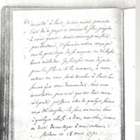 Lettre de Frédéric II à D'Alembert, 18 août 1770