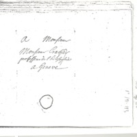 Lettre de D'Alembert à Cramer, 5 janvier 1751