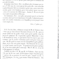 Lettre de D'Alembert à Frédéric II, 30 juin 1778