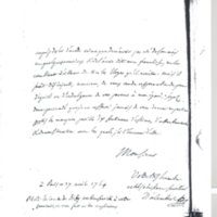 Lettre de D'Alembert à Bernoulli Jean (III), 27 avril 1764