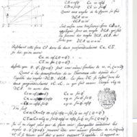 Lettre de Lambert Jean Henri à D'Alembert, 12 octobre 1773