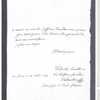 Lettre de D'Alembert à Amelot de Chaillou, 24 octobre 1781