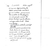 Lettre de Voltaire à D'Alembert, 26 février 1777