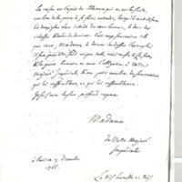 Lettre de D'Alembert à Catherine II, 15 décembre 1766