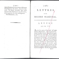Lettre de D'Alembert à Laus de Boissy, 1777