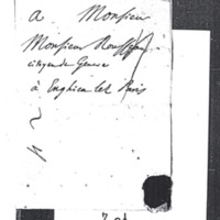 Lettre de D'Alembert à Rousseau Jean Jacques, 1er août 1760
