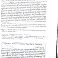 Lettre de D'Alembert à Voltaire, 13 mars 1768