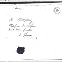 Lettre de D'Alembert à Voltaire, 14 avril 1760