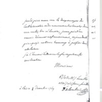 Lettre de D'Alembert à Lambert Jean Henri, 1er décembre 1769