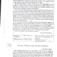 Lettre de Voltaire à D'Alembert, 5 février 1765
