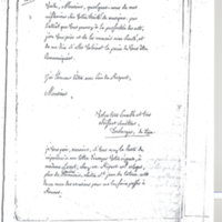 Lettre de Ducharger à D'Alembert, 6 décembre 1762