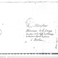 Lettre de D'Alembert à Lagrange, 14 février 1774