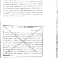Lettre de D'Alembert à Frédéric II, 30 décembre 1776