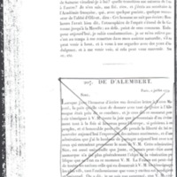 Lettre de Frédéric II à D'Alembert, 6 juin 1779