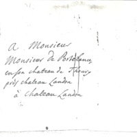 Lettre de D'Alembert à Portelance, 30 septembre 1781