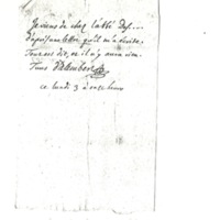 Lettre de D'Alembert à Rochefort d'Ally Jacques, 3 août 1767