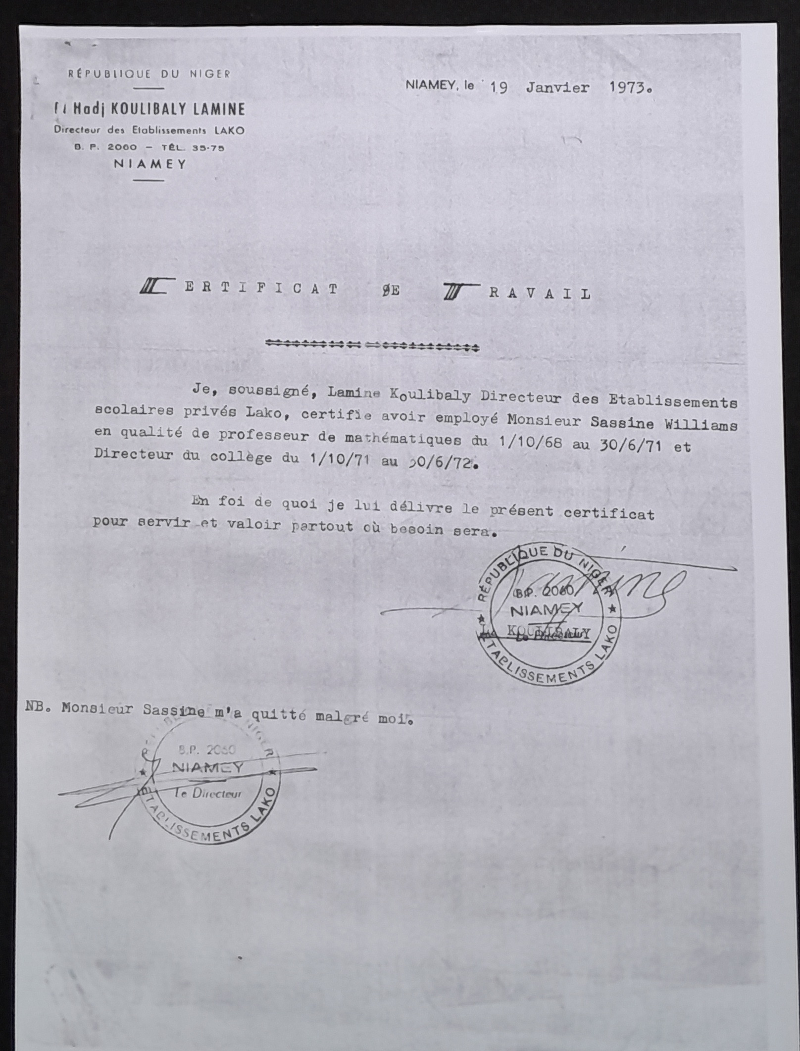 13.1 Niger CertificatTravailKoulibaly.jpg