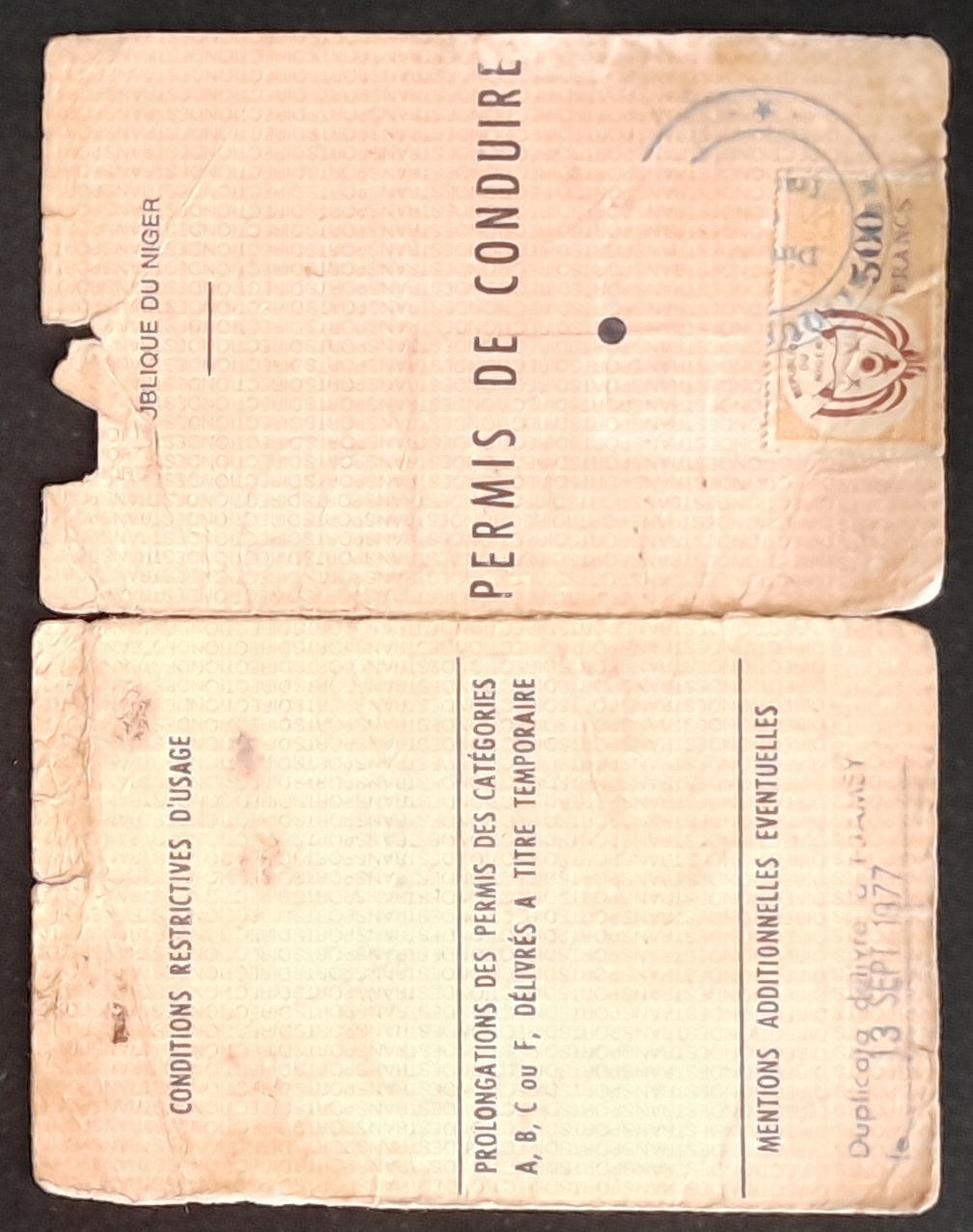 17.4 1972 PermisConduire. Duplicata 1977.jpg