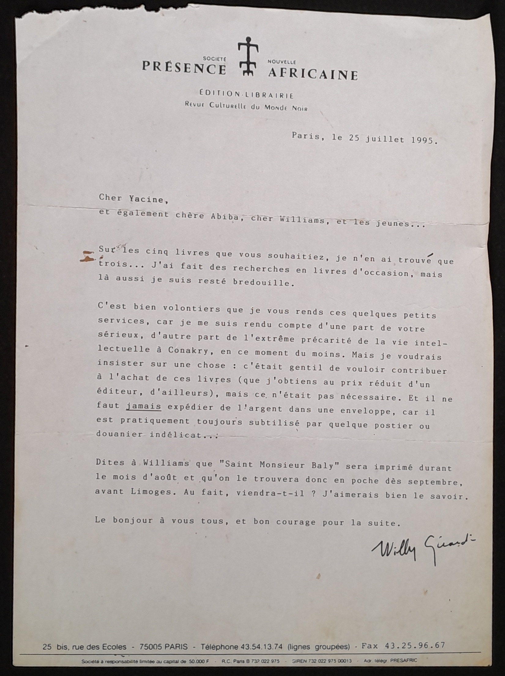 12. Willy girardin a╠Ç Yacine 1993.jpg