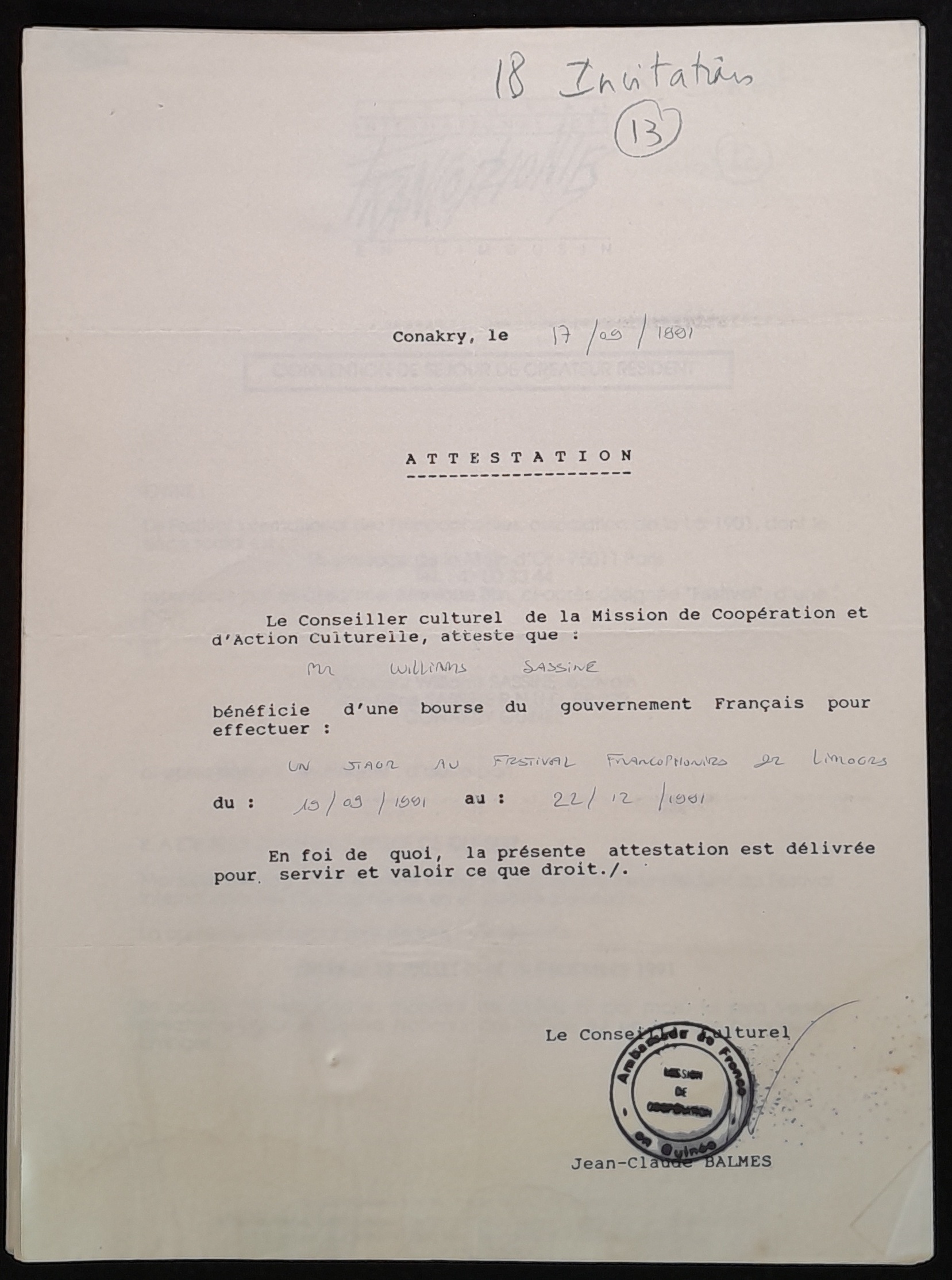 18.1.13 AttestationConseillerCulturel1991.jpg 18.1.13 AttestationConseillerCulturel1991.jpg