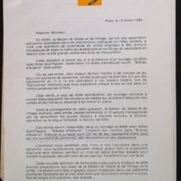 Correspondance Françoise Mauris