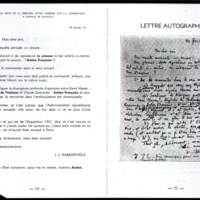 Lettre à Camille de Rauville 23-02-1937