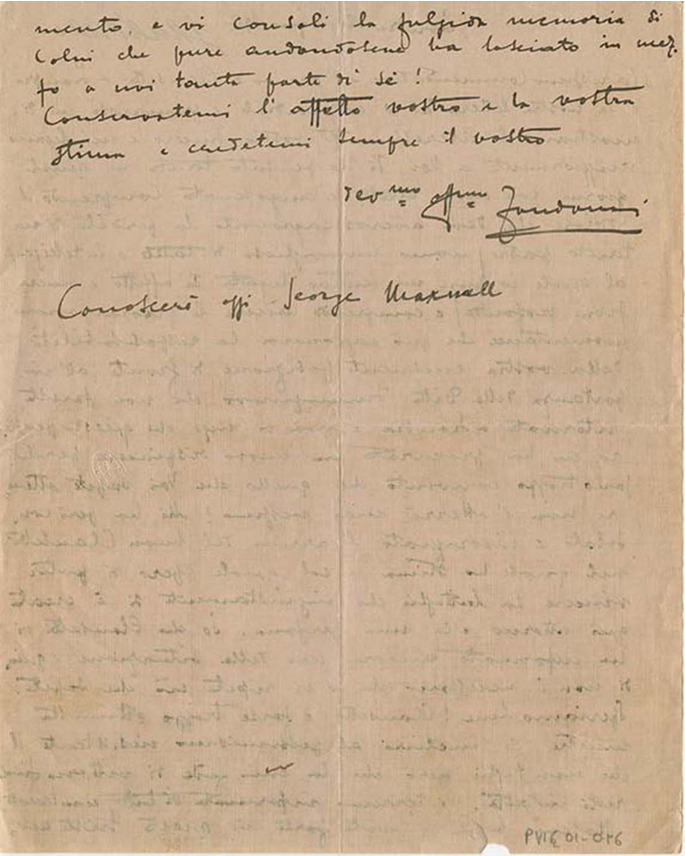 Lettre de Riccardo Zandonai à Tito II Ricordi, 1912-6-12 Lettre de Riccardo Zandonai à Tito II Ricordi, 1912-6-12