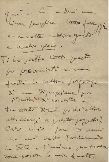Lettre de Giacomo Puccini à Tito II Ricordi, 1906-2-18
