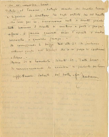 Lettre de Riccardo Zandonai à Renzo Valcarenghi, 1927-11-24 Lettre de Riccardo Zandonai à Renzo Valcarenghi, 1927-11-24