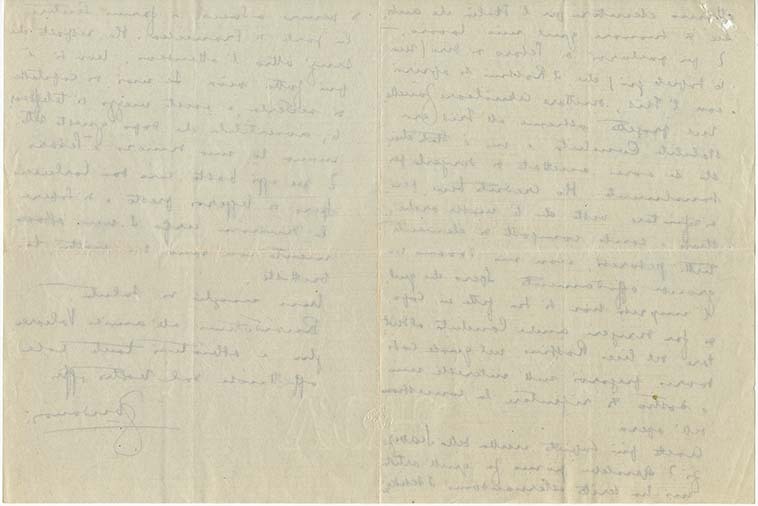 Lettre de Riccardo Zandonai à Carlo Clausetti, 1920-7-25 Lettre de Riccardo Zandonai à Carlo Clausetti, 1920-7-25