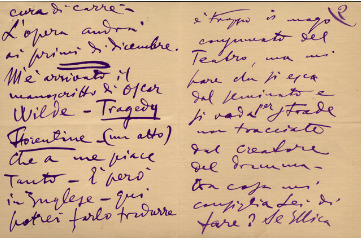Lettre de Giacomo Puccini à Giulio Ricordi, 1906-11-14 Lettre de Giacomo Puccini à Giulio Ricordi, 1906-11-14